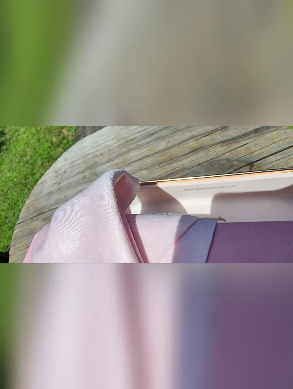 kate spade Pink and Dark Green Hard Shell Glasses Case